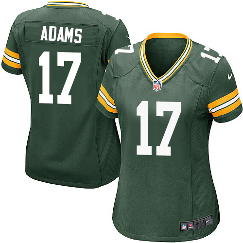 Women's Game Davante Adams Nike Jersey Green Home - #17 NFL Green Bay Packers